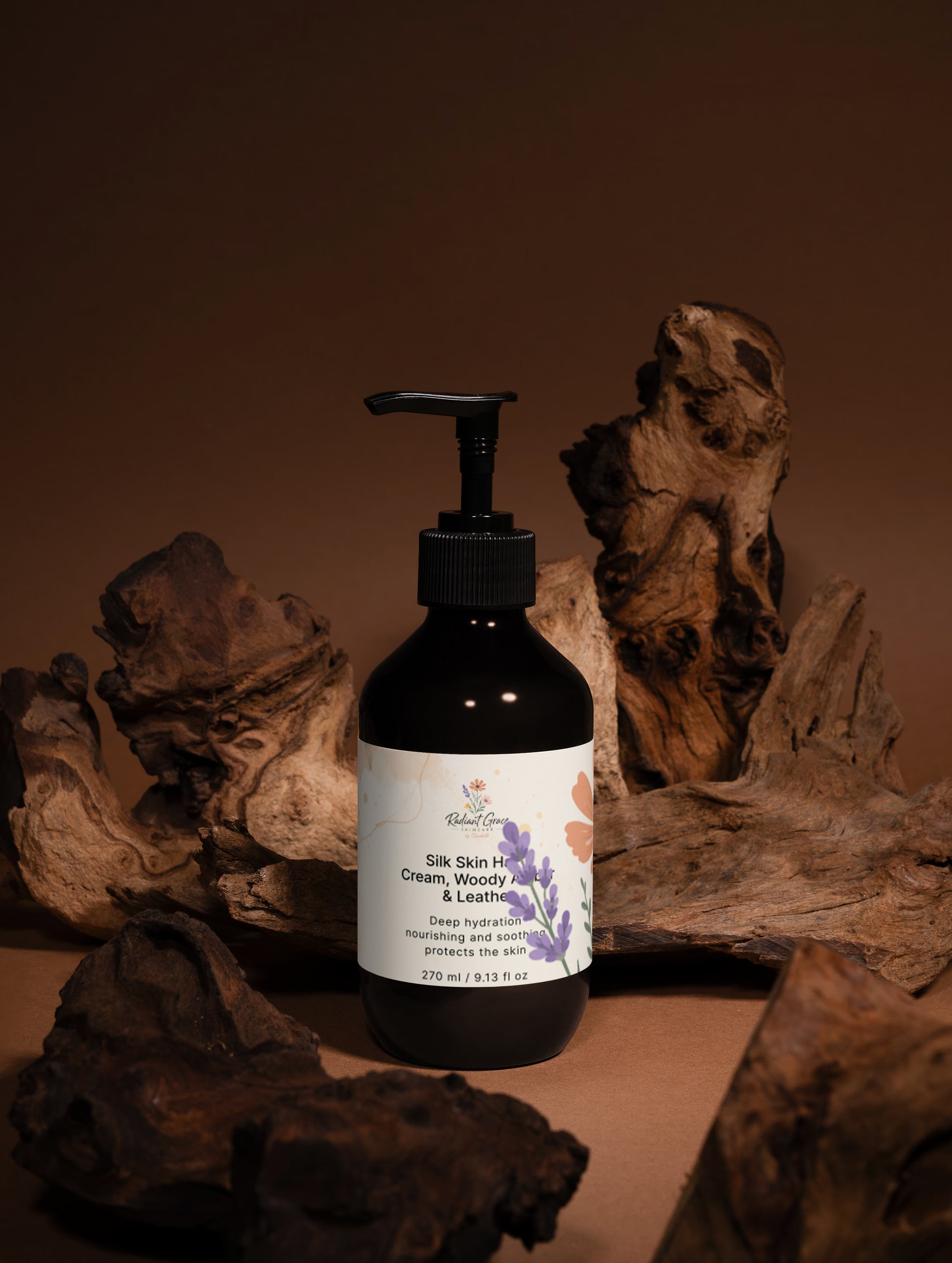 Silk Skin Hand Cream, Woody Amber & Leather
