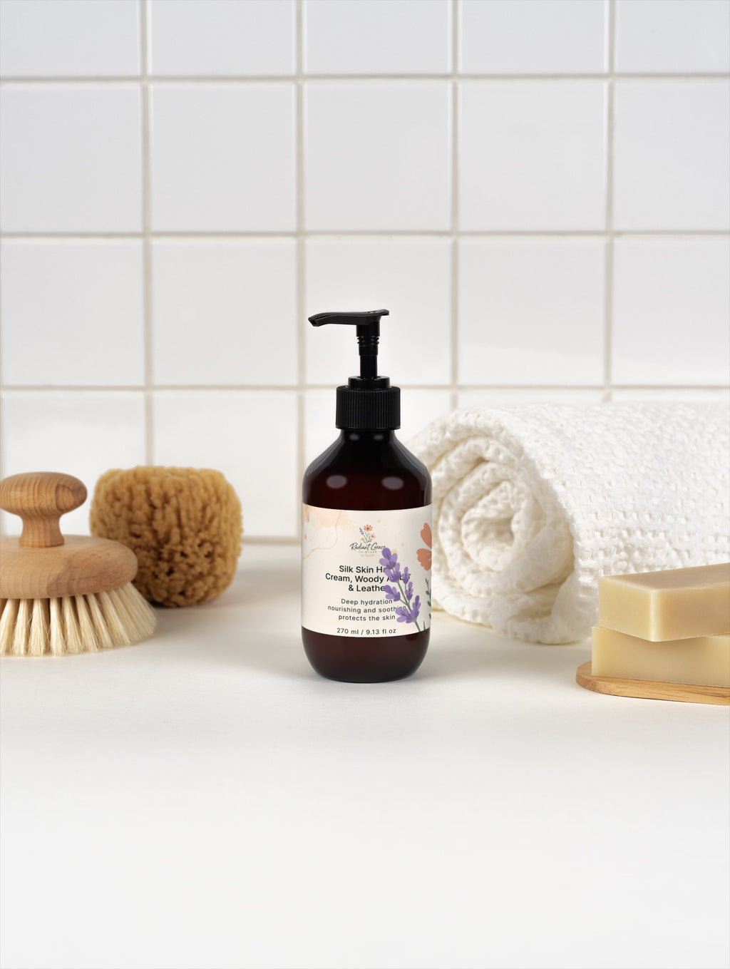 Silk Skin Hand Cream, Woody Amber & Leather